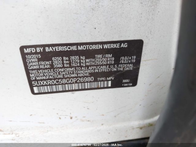 5UXKR0C58G0P26980 BMW X5 Xdrive35i