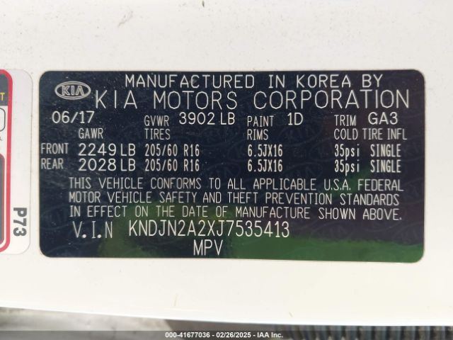 KNDJN2A2XJ7535413 KIA Soul