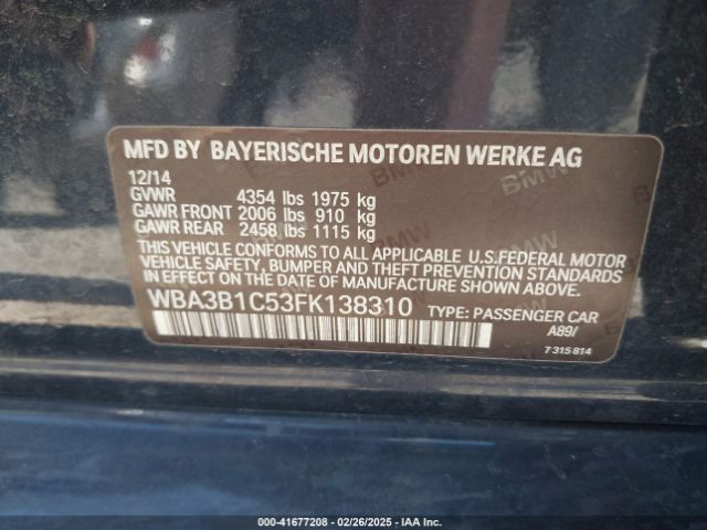 WBA3B1C53FK138310 BMW 320i