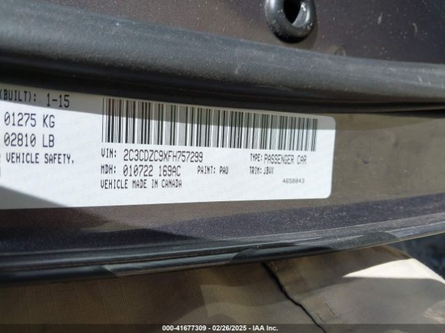 2C3CDZC9XFH757299 Dodge Challenger Srt Hellcat
