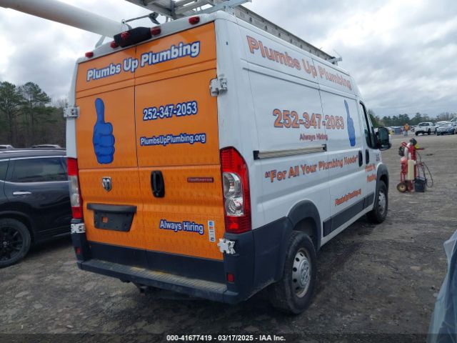 3C6TRVBG3KE532824 RAM Promaster 1500 High Roof 136 Wb