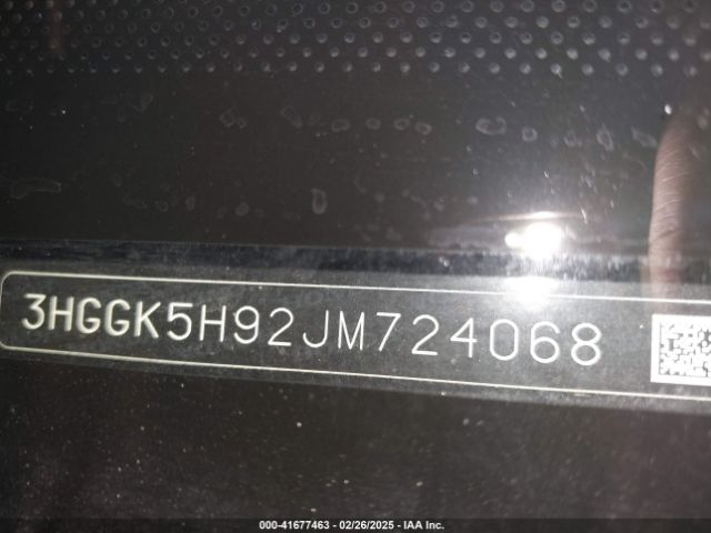 3HGGK5H92JM724068 Honda Fit Ex-l