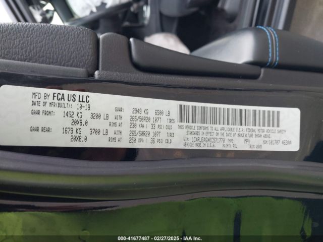 1C4RJEAGXKC571770 Jeep Grand Cherokee Upland 4x2