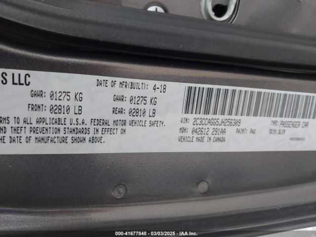 2018 CHRYSLER 300 2C3CCAGG5JH256309 Photo 8