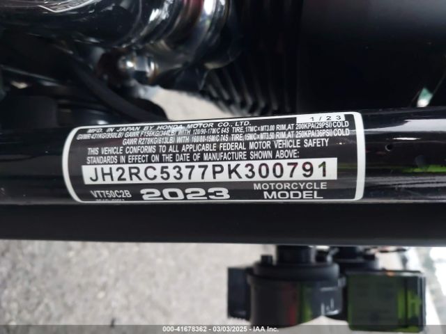 2023 HONDA VT750 JH2RC5377PK300791 Photo 9