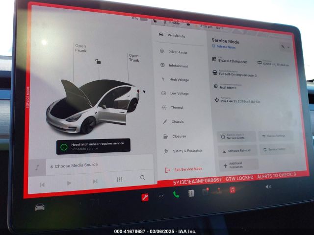 5YJ3E1EA3MF088667 Tesla Model 3 Standard Range Plus Rear-wheel Drive