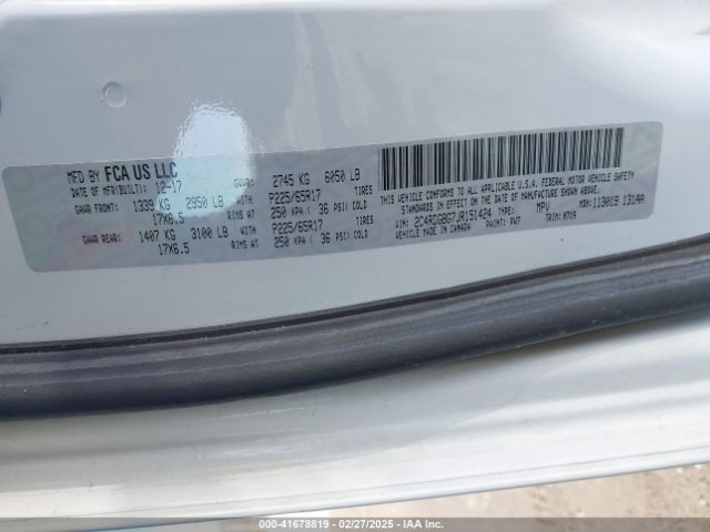 2C4RDGBG7JR151424 Dodge Grand Caravan Se Plus