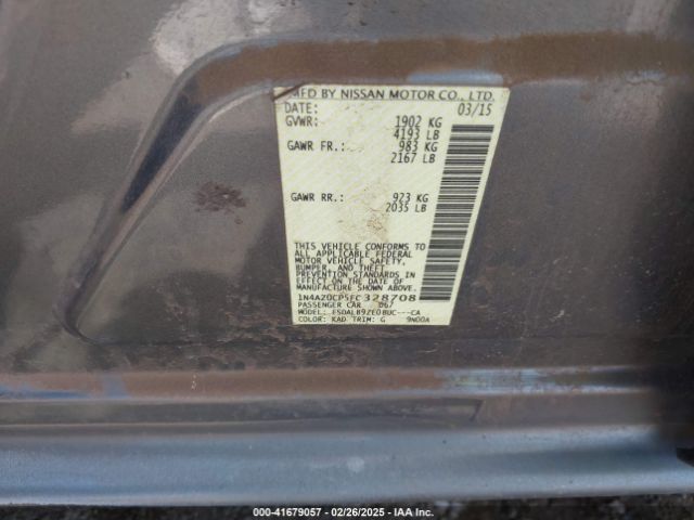 1N4AZ0CP5FC328708 Nissan LEAF S