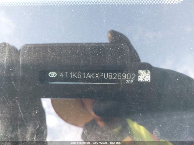 4T1K61AKXPU826902 Toyota CAMRY XSE