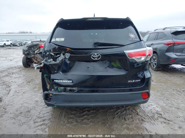 Toyota Highlander Xle V6 2016 5TDJKRFH5GS235579 Image 16