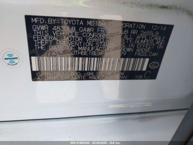 JTHBE1BLXFA007479 Lexus GS 350