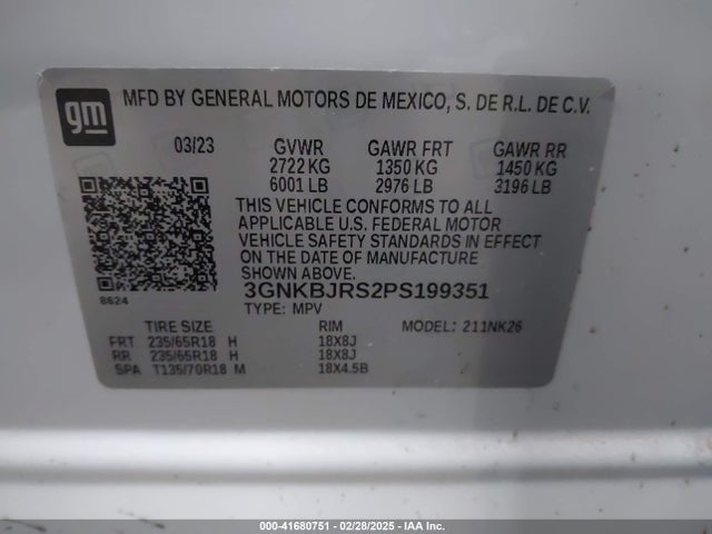 Chevrolet Blazer Awd 3lt 2023 3GNKBJRS2PS199351 Image 9