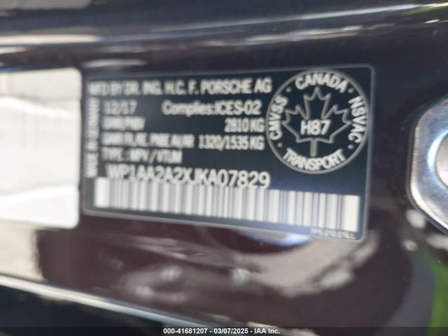 WP1AA2A2XJKA07829 Porsche Cayenne Platinum Edition