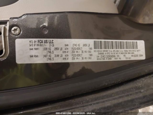2C4RC1CG2GR305948 Chrysler Town & Country Touring-l