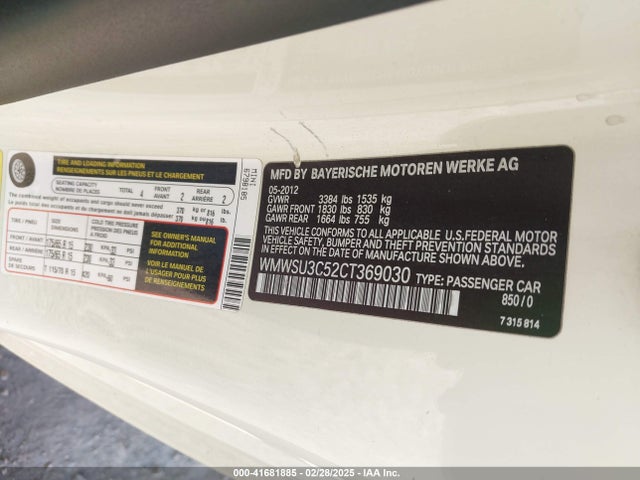 2012 MINI COOPER WMWSU3C52CT369030 Photo 8