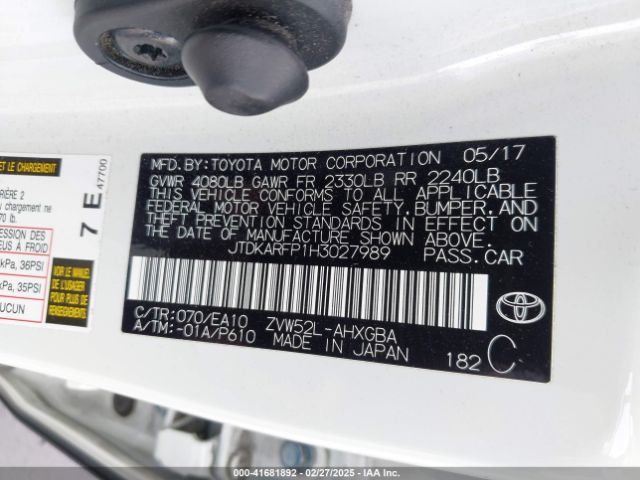 JTDKARFP1H3027989 Toyota Prius Prime Advanced