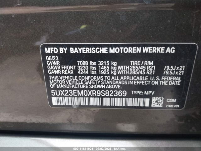 5UX23EM0XR9S82369 BMW X7 Xdrive40i