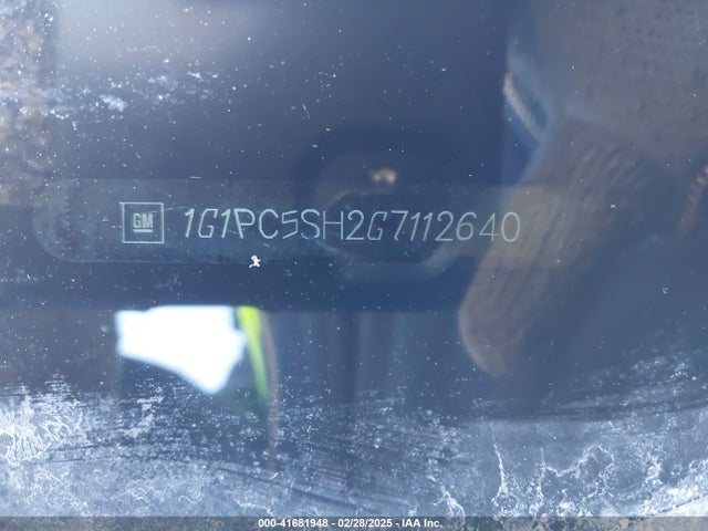 1G1PC5SH2G7112640 Chevrolet Cruze Limited Ls Auto