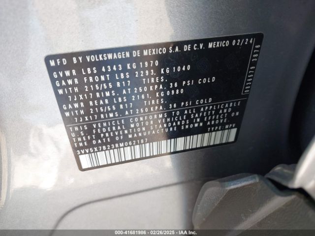 3VV5X7B23RM062187 Volkswagen Taos 1.5t S