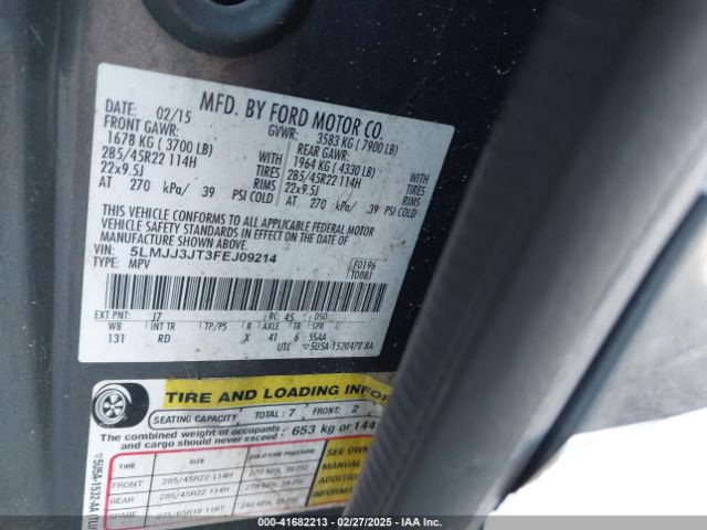 5LMJJ3JT3FEJ09214 Lincoln NAVIGATOR L