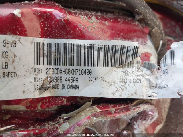 2C3CDXHG8KH716420 Dodge Charger Gt Rwd