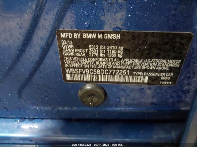 2013 BMW M5 WBSFV9C58DC772251 Photo 8