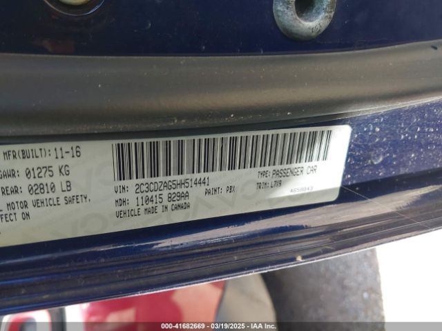 2017 DODGE CHALLENGER 2C3CDZAG5HH514441 Photo 8