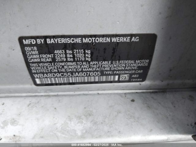WBA8D9C55JA607605 BMW 330i Xdrive