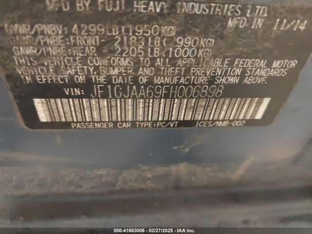 2015 SUBARU IMPREZA JF1GJAA69FH006898 Photo 8