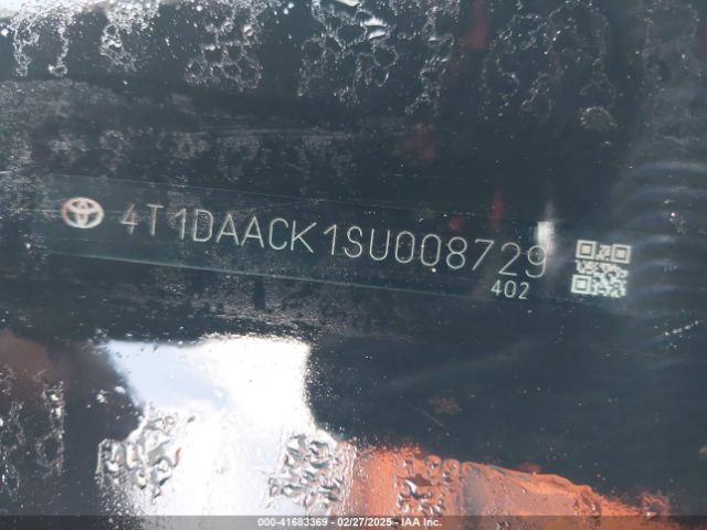 4T1DAACK1SU008729 Toyota CAMRY SE