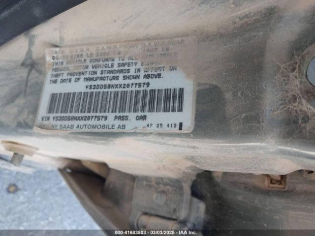 1999 SAAB 9-3 YS3DD58NXX2077579 Photo 8