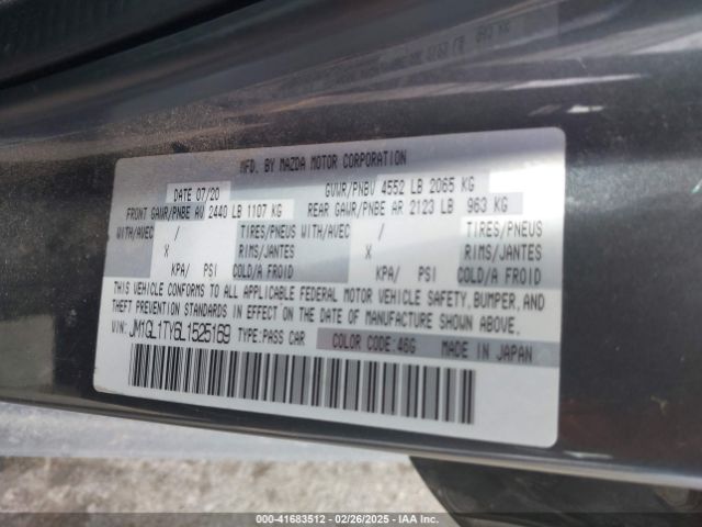 JM1GL1TY6L1525169 Mazda Mazda6 Grand Touring