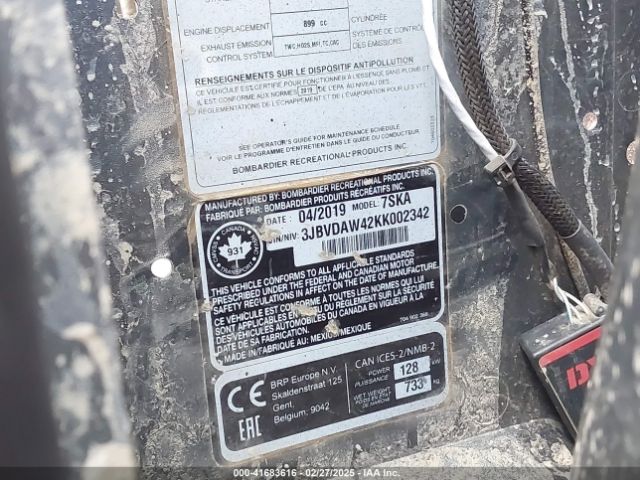 2019 CAN-AM MAVERICK X3 3JBVDAW42KK002342 Photo 9