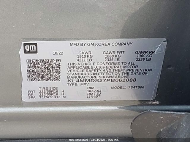 KL4MMDS27PB061088 Buick Encore Gx Select Fwd