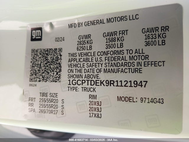 1GCPTDEK9R1121947 Chevrolet Colorado 4wd Z71