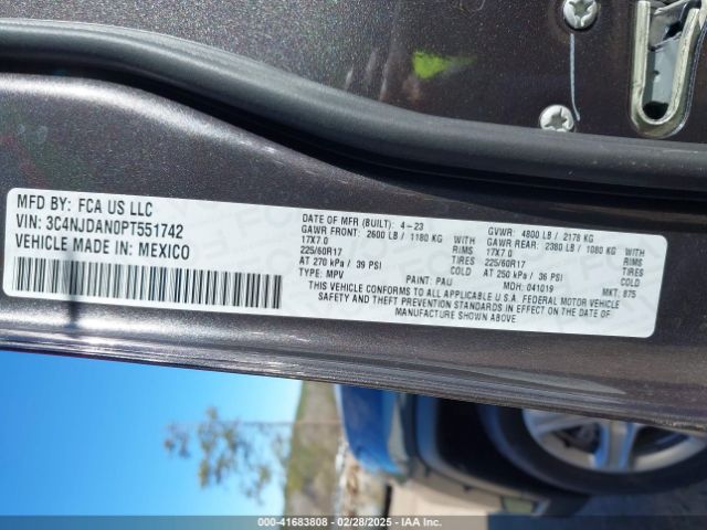 3C4NJDAN0PT551742 Jeep Compass Sport 4x4