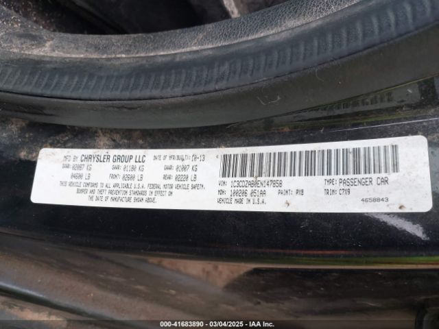 1C3CDZAB0EN147858 Dodge AVENGER SE