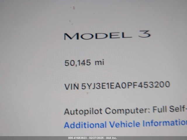 2023 TESLA MODEL 3 5YJ3E1EA0PF453200 Photo 6