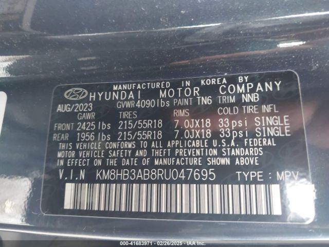2024 HYUNDAI KONA KM8HB3AB8RU047695 Photo 8