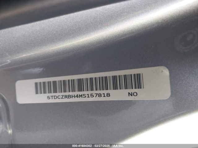 5TDCZRBH4MS157818 Toyota Highlander L