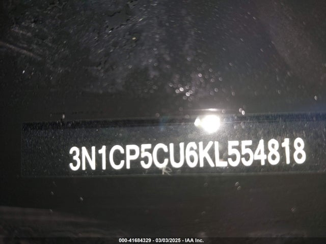 3N1CP5CU6KL554818 Nissan KICKS SV