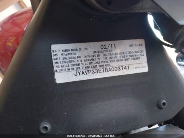 2011 YAMAHA XVS1300 JYAVP33E7BA003741 Photo 9