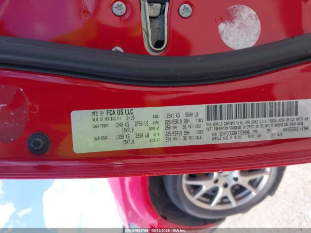 3C4PDDEG8KT720006 Dodge Journey Gt Awd