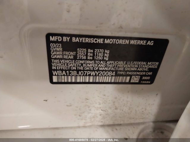 WBA13BJ07PWY20084 BMW 530 I Xdrive