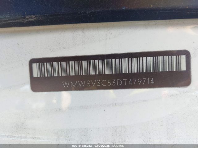2013 MINI HARDTOP WMWSV3C53DT479714 Photo 8
