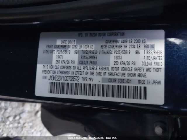 JM3KE2DY1G0708572 Mazda Cx-5 Grand Touring