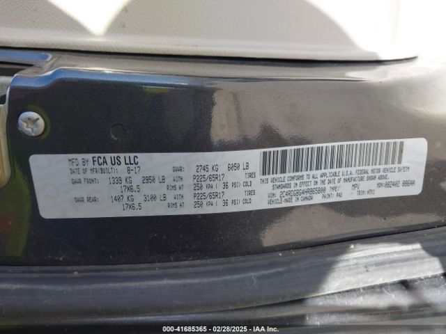 2C4RDGBG4HR865800 Dodge Grand Caravan Se