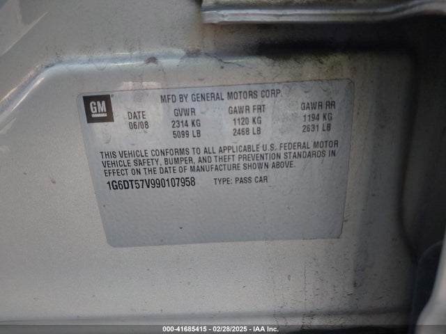 2009 CADILLAC CTS 1G6DT57V990107958 Photo 8