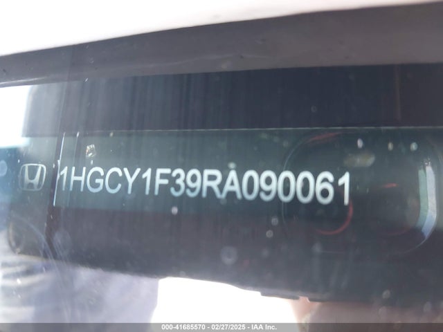 1HGCY1F39RA090061 Honda ACCORD EX