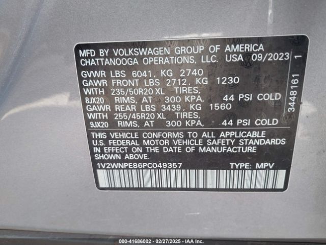 1V2WNPE86PC049357 Volkswagen Id.4 Awd Pro S